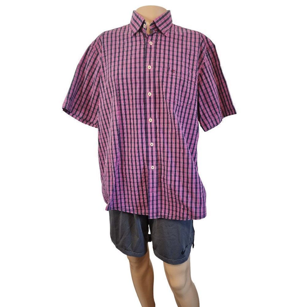 Casa Moda Casual Fit Button Down Short Sleeve XL Shirt